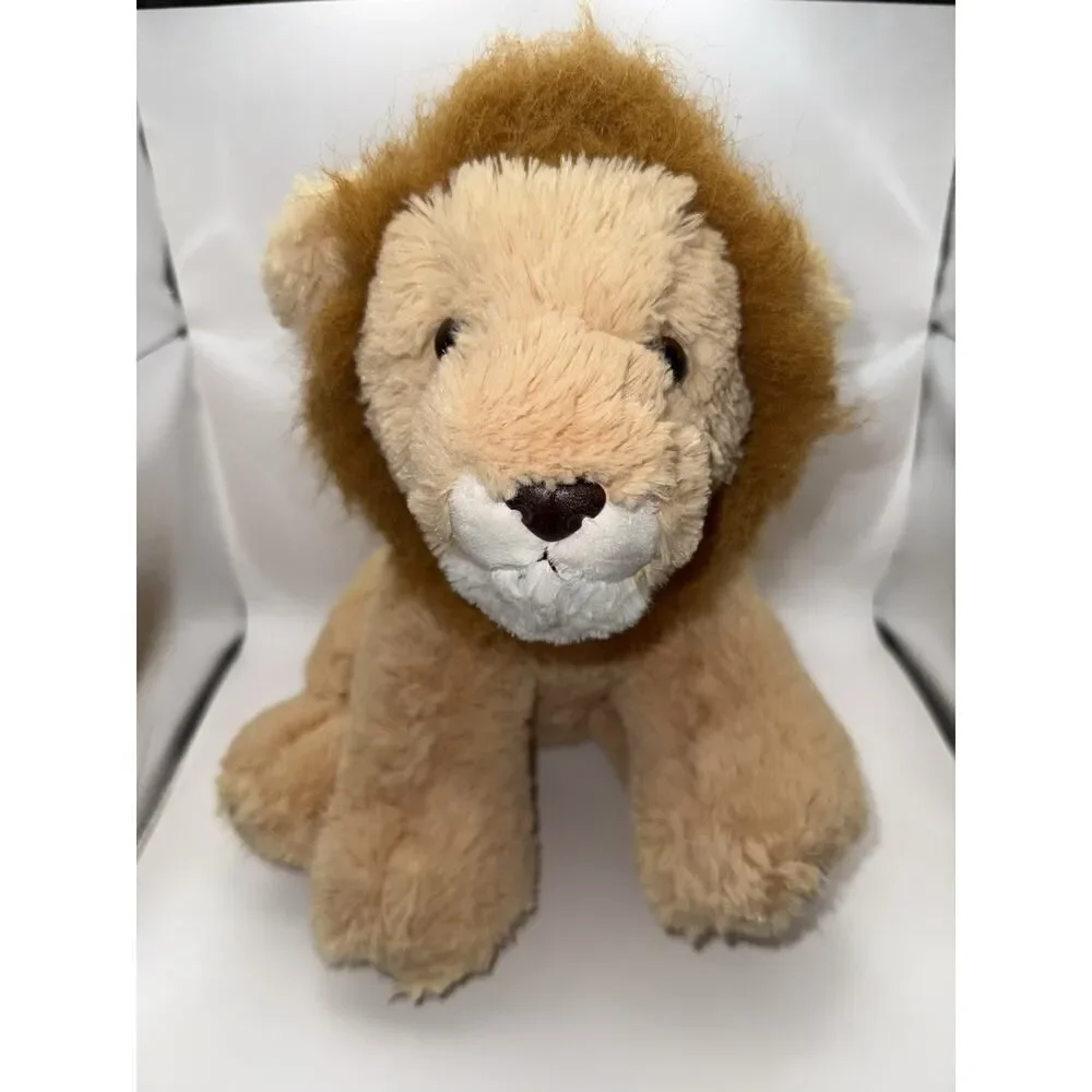 Aurora 12in Lion Plush Toy Kids Tan Excellent Shaggy Mane Stuffed Animal 2021